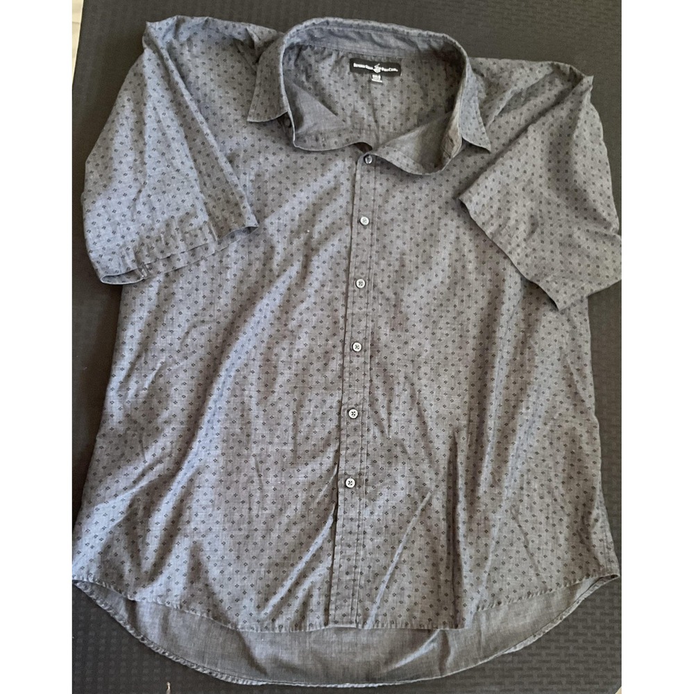 Beverly Hills Polo Club Shirt Mens 3XL Short Sleeve Button Up‎ Casual Patterned